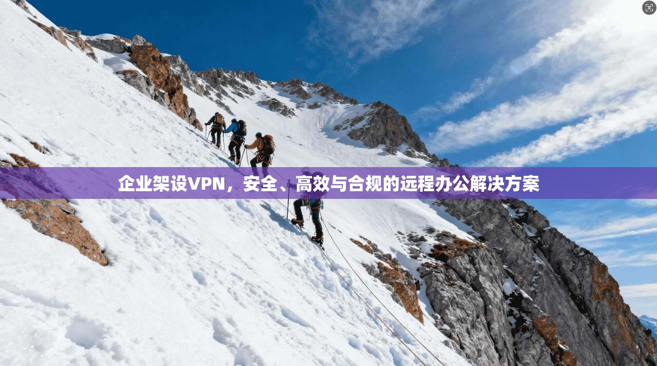 企业架设VPN，安全、高效与合规的远程办公解决方案
