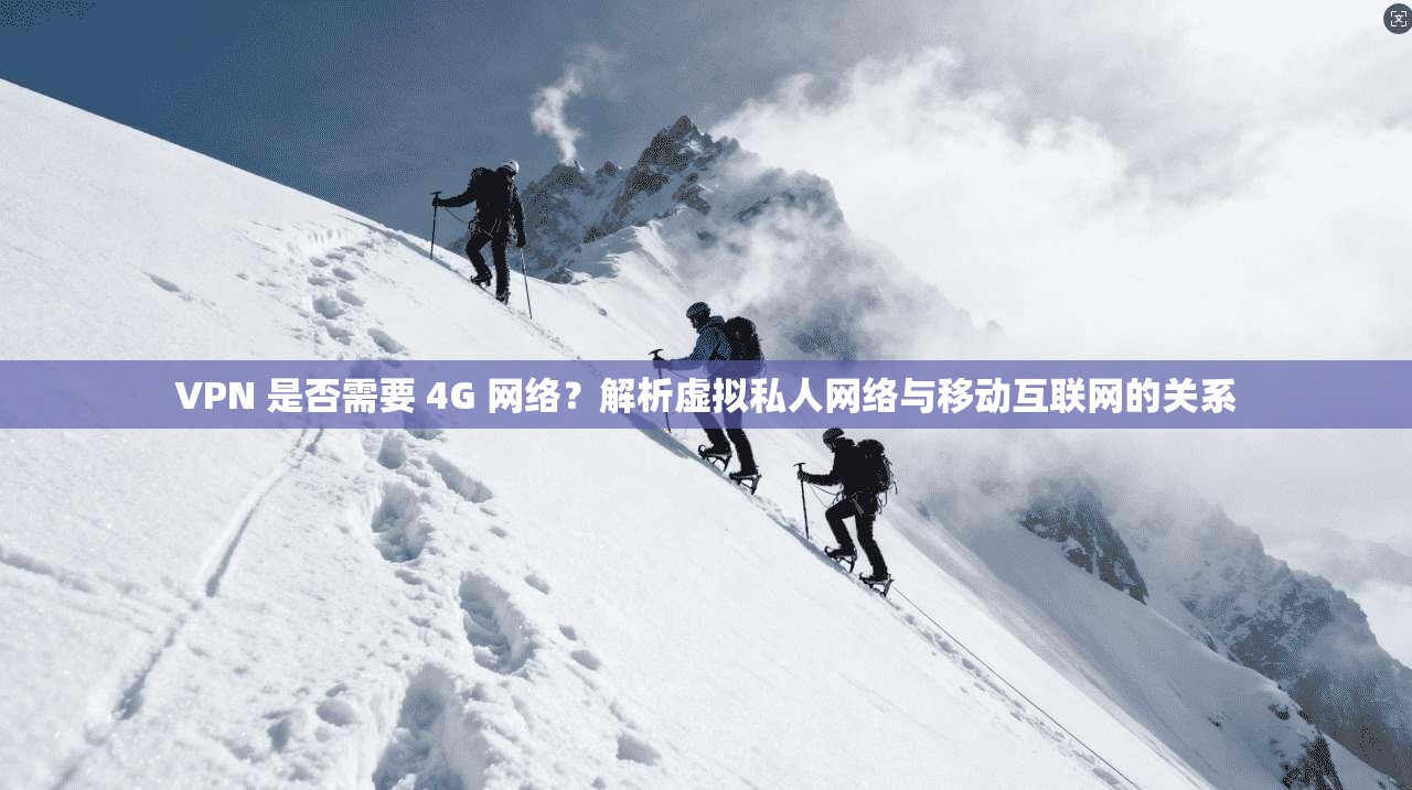 VPN 是否需要 4G 网络？解析虚拟私人网络与移动互联网的关系