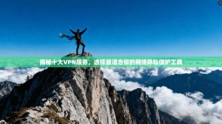 揭秘十大VPN服务，选择最适合你的网络隐私保护工具