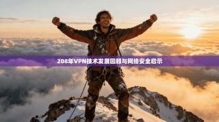 208年VPN技术发展回顾与网络安全启示