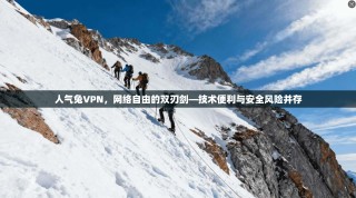 人气兔VPN，网络自由的双刃剑—技术便利与安全风险并存