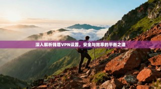 深入解析钱盾VPN设置，安全与效率的平衡之道